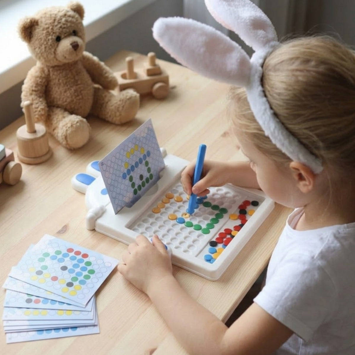 Woopie Magnetic Board Til Børn Montessori Magpad Rabbit
