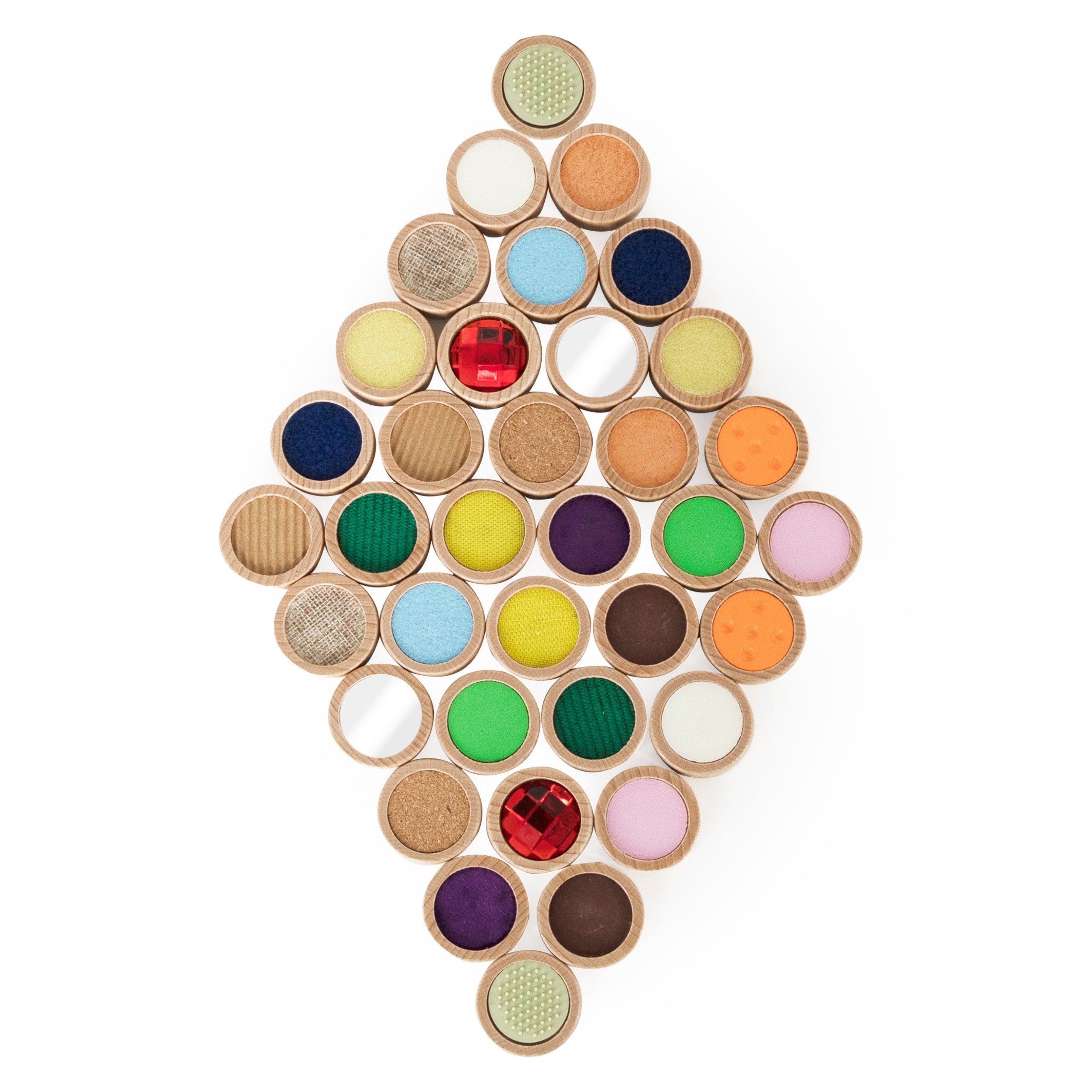 Viga Sensory Touch Memory Blocks 36 Pièces 18 Textures Pour Enfants 3+