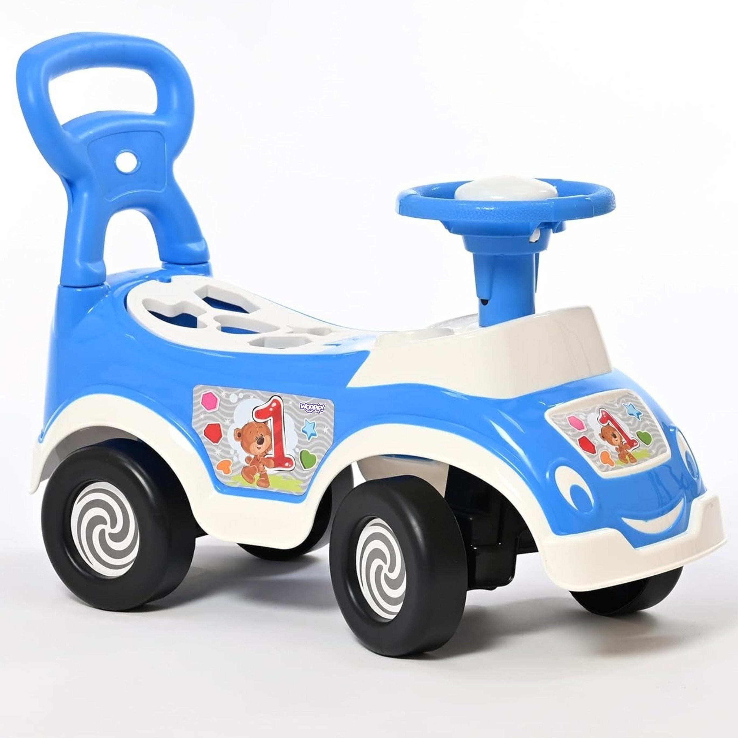 Woopie 4-в-1 Ride-on Sorter Pusher Walker + Horn Storage