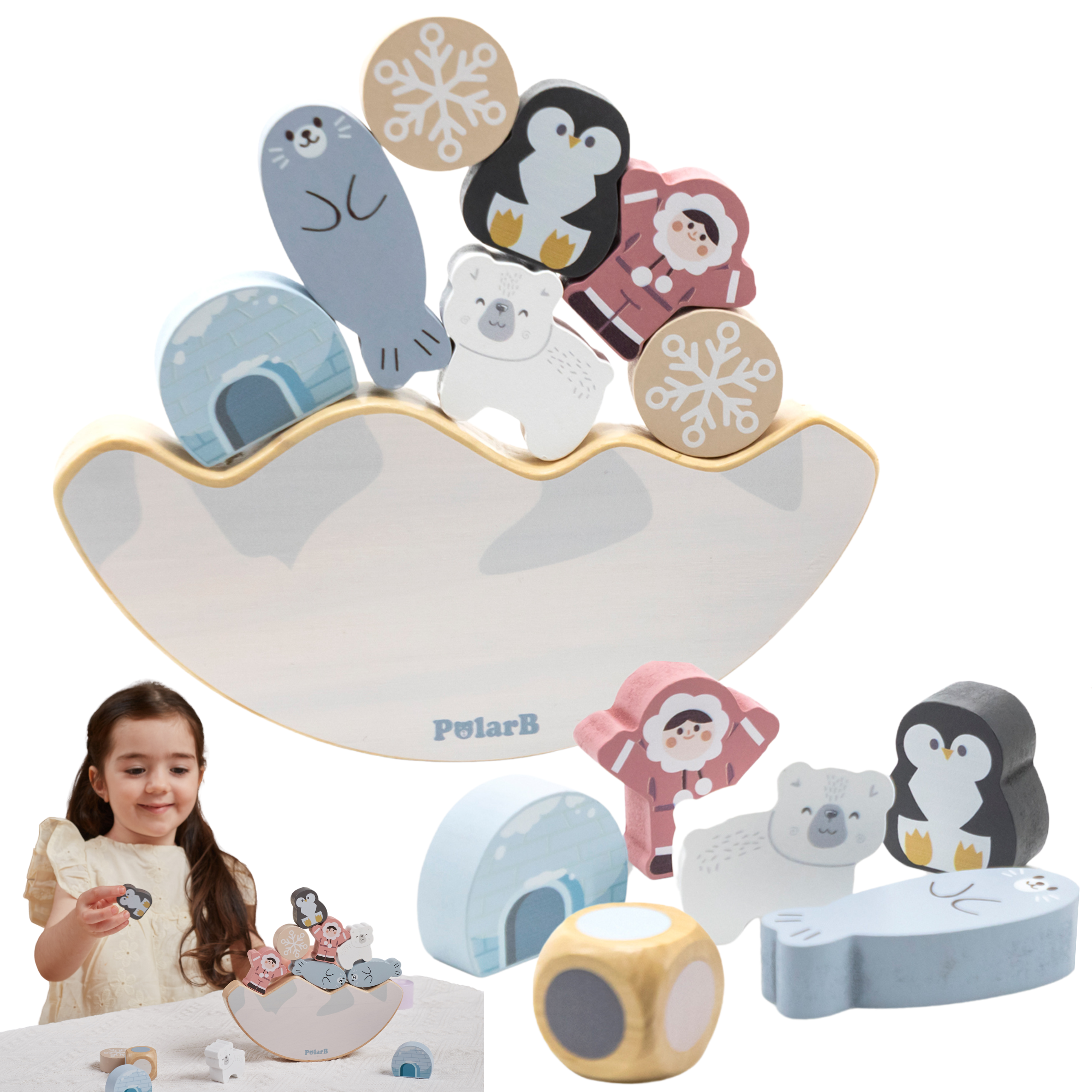Viga Polarb Arctic Animals Balancing Puzzle Game