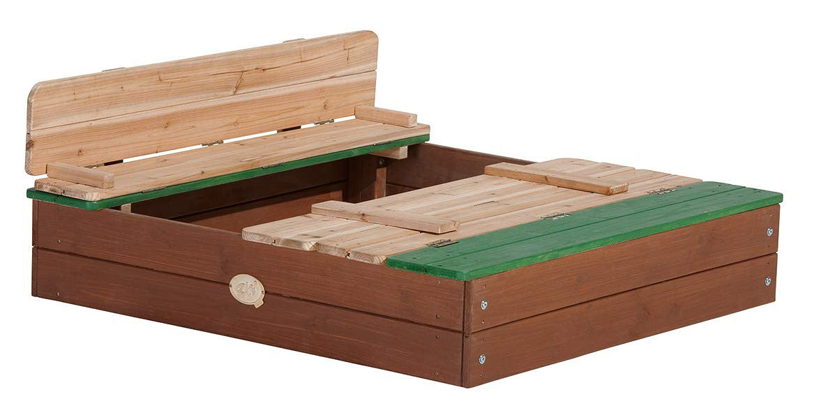 Ella Sandpit Axi Wooden Sandbox With Benches
