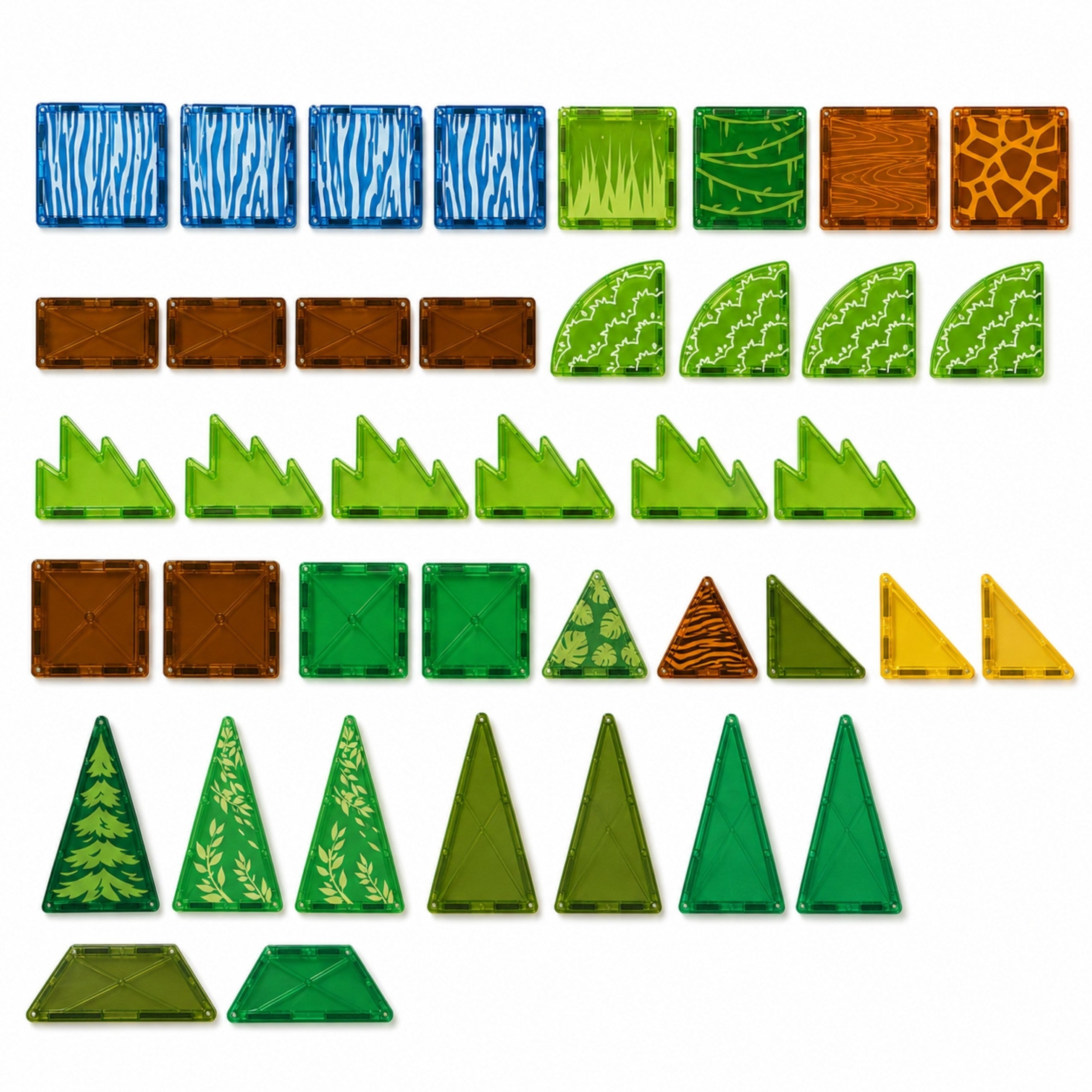 Bloic Foirgníochta Maighnéadacha Woopie 3d Set Oideachais Ainmhithe Uathúla 45pcs.