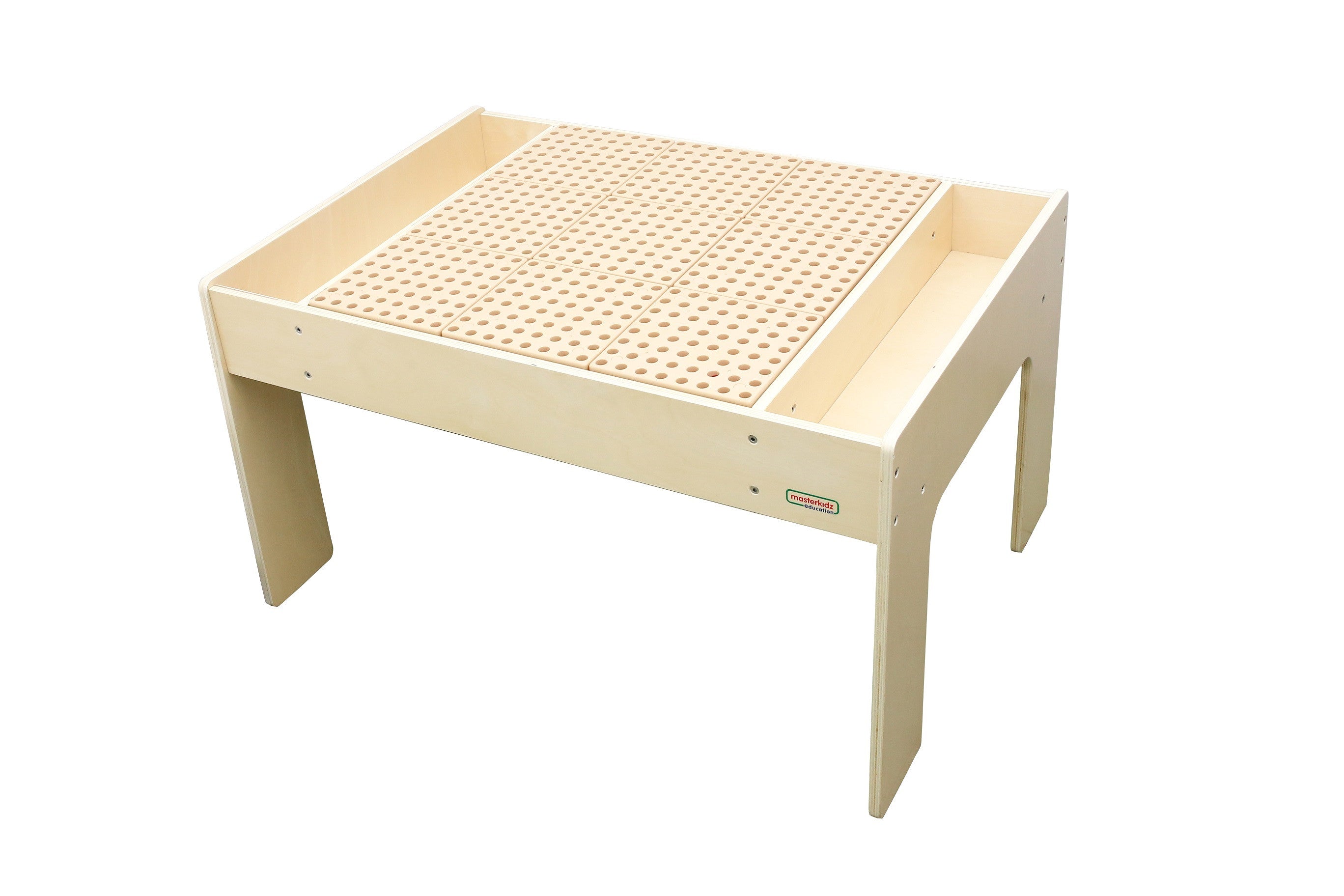 Masa educațională din lemn Masterkidz + accesorii de perete tulpină
