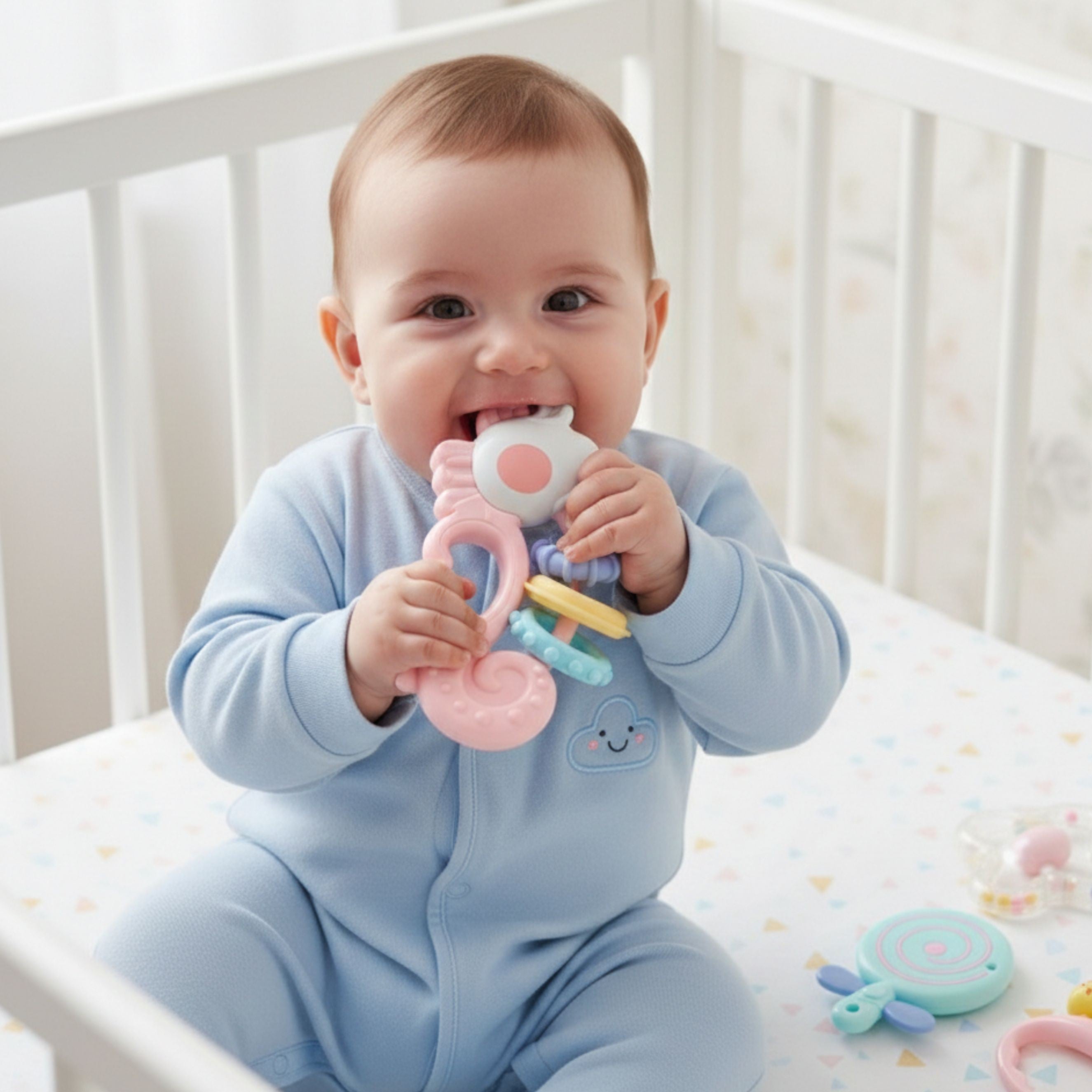 Woopie Baby Sensory Rattle Teether Set