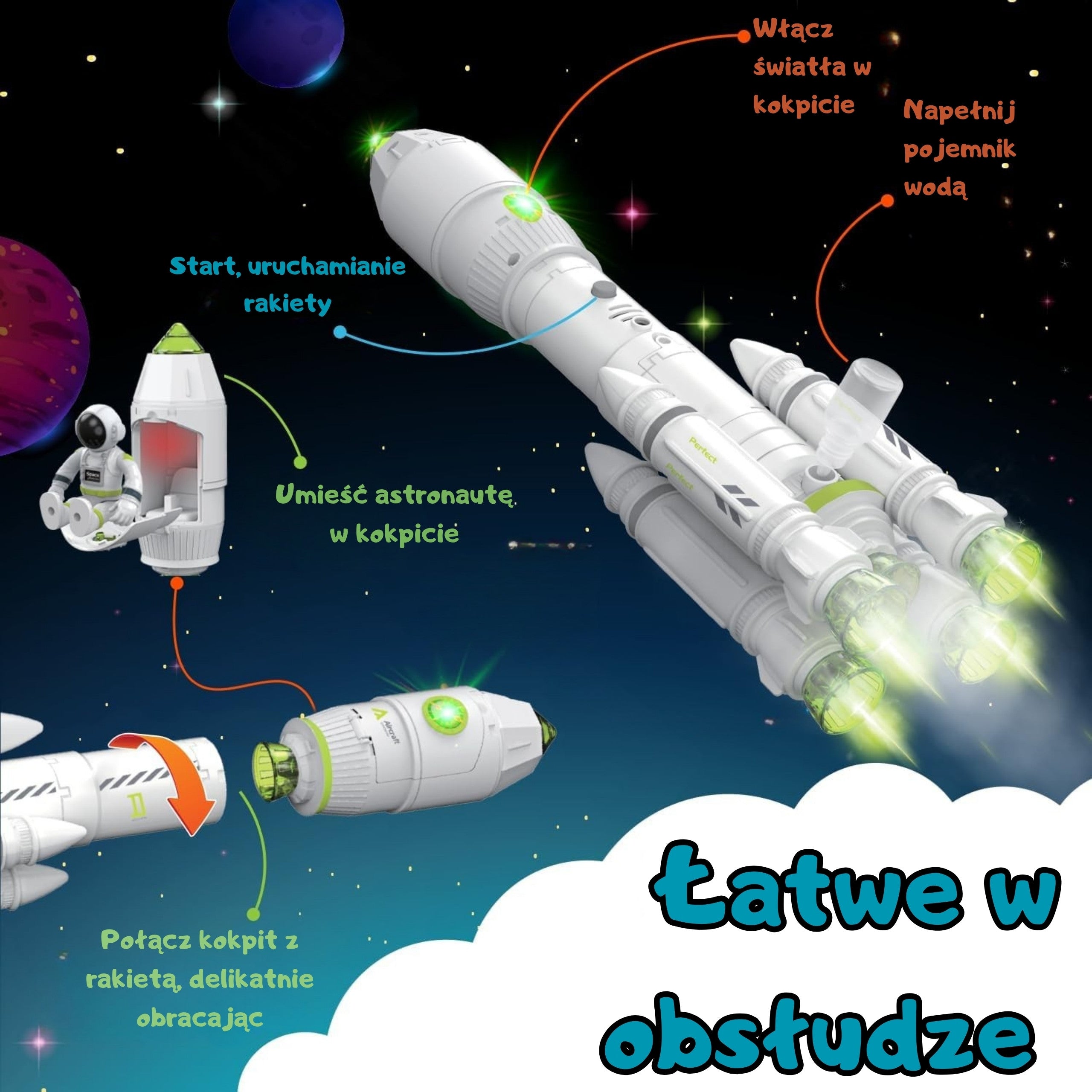 Woopie Interactive Space Rocket Space Set