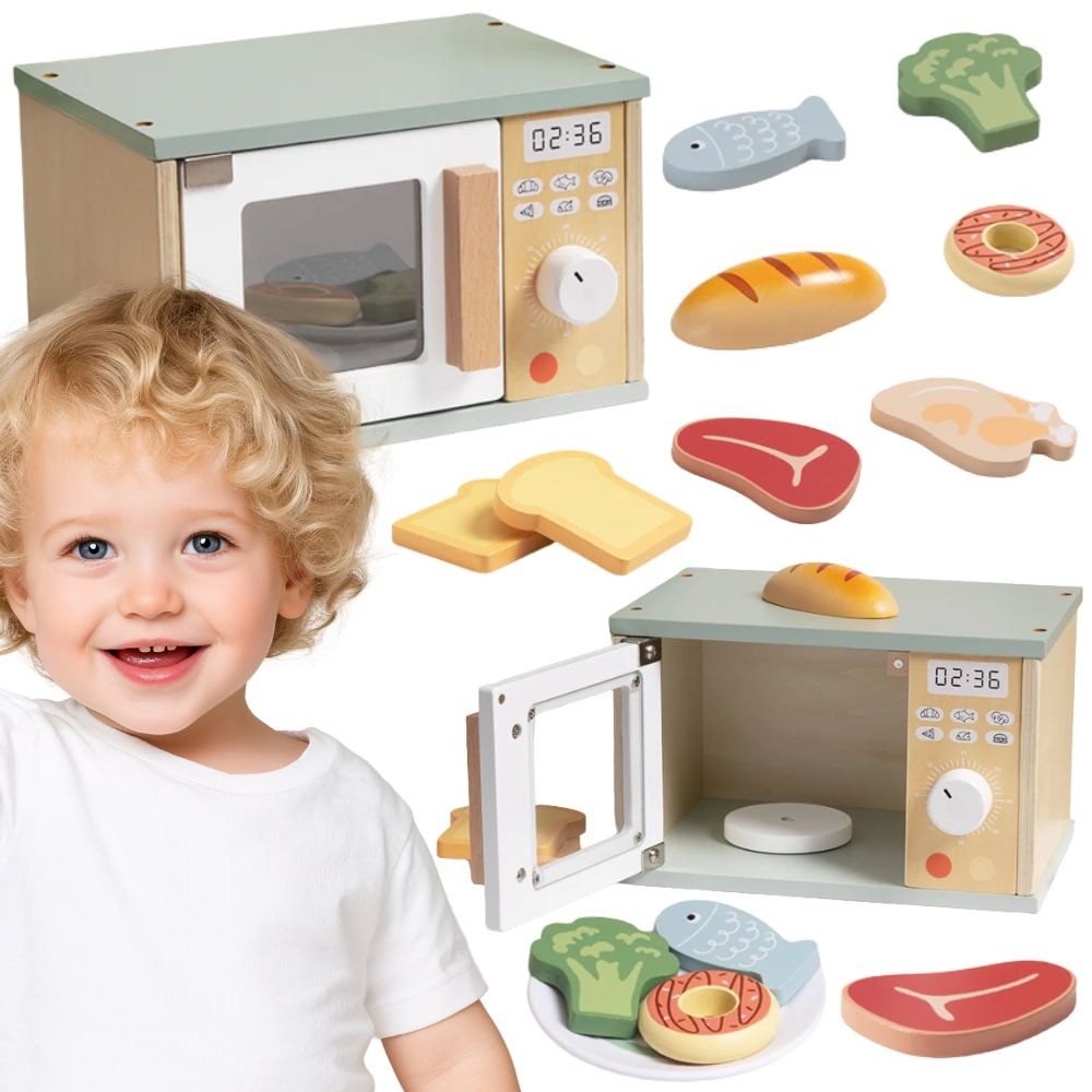Комплект храна за дървена микровълнова фурна Tooky Toy
