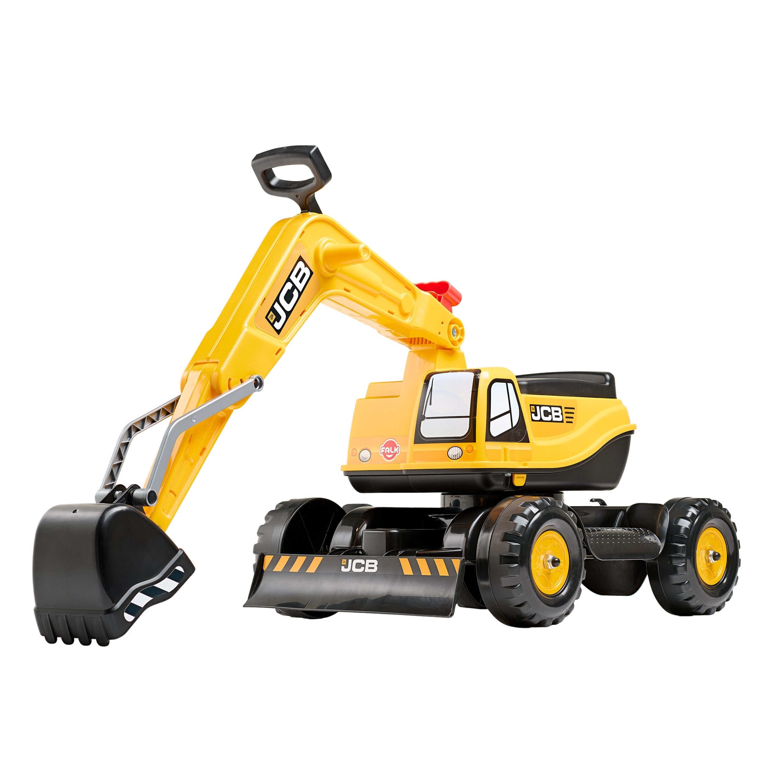 Pelle Falk Jcb Digger Rotative Godet Mobile Jaune À Partir De 3 Ans.