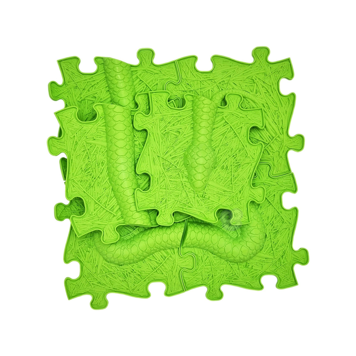 Woopie Mat Céadfach Puzal Ortaipéideach Snake Green 6 ríomhaire.