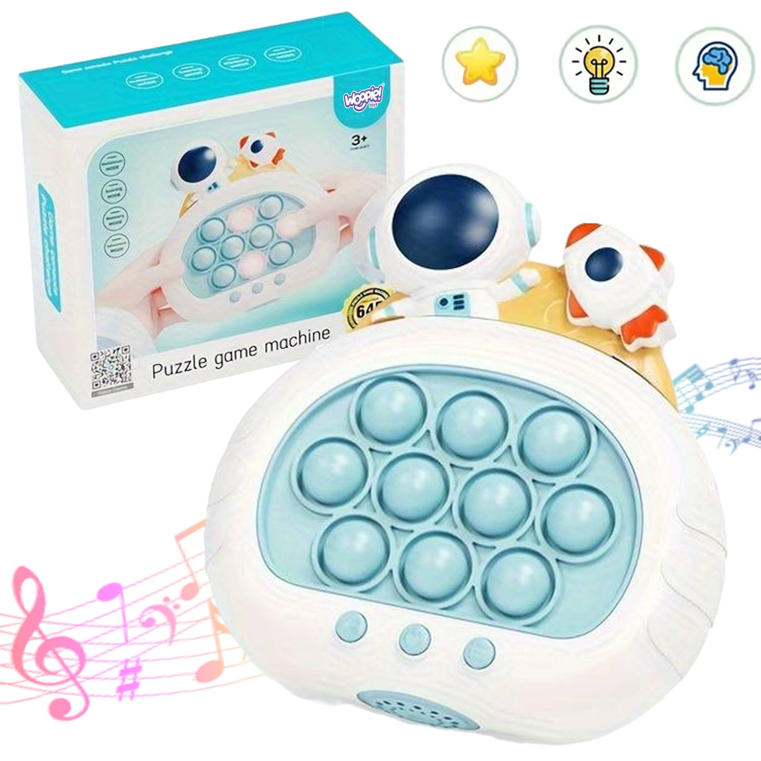 Woopie Pop It Game Electric Anti-stress Arcade Space