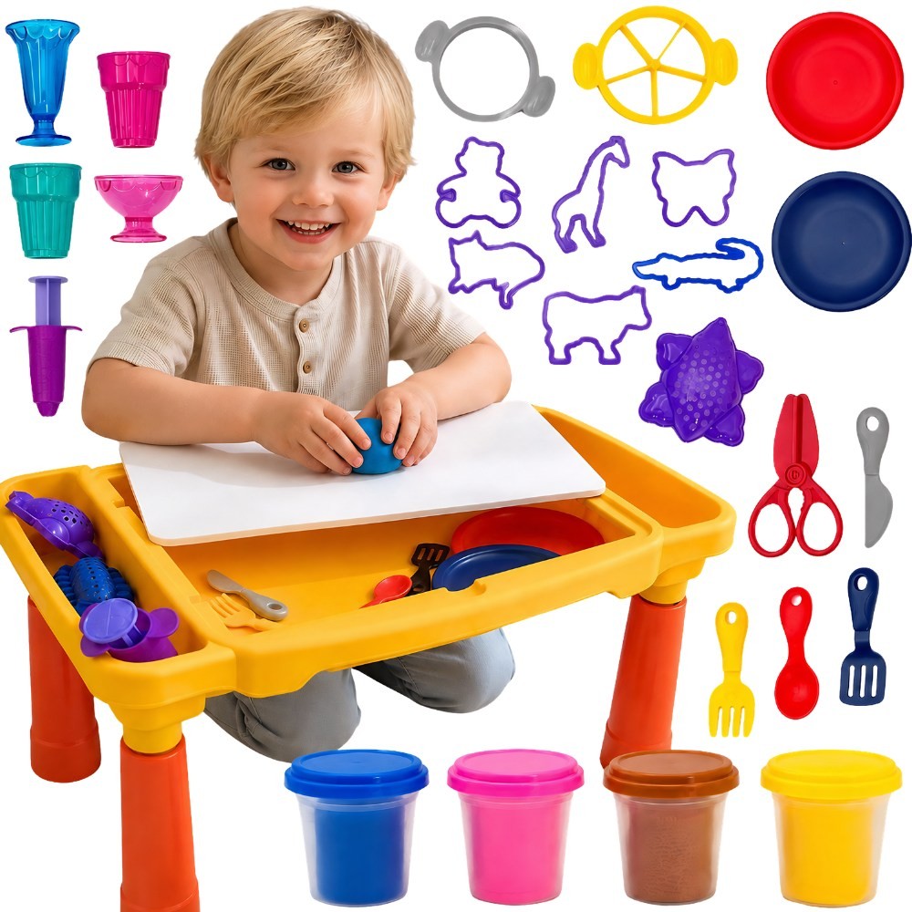 Woopie Dough Table Set With Storage 40 Pcs.