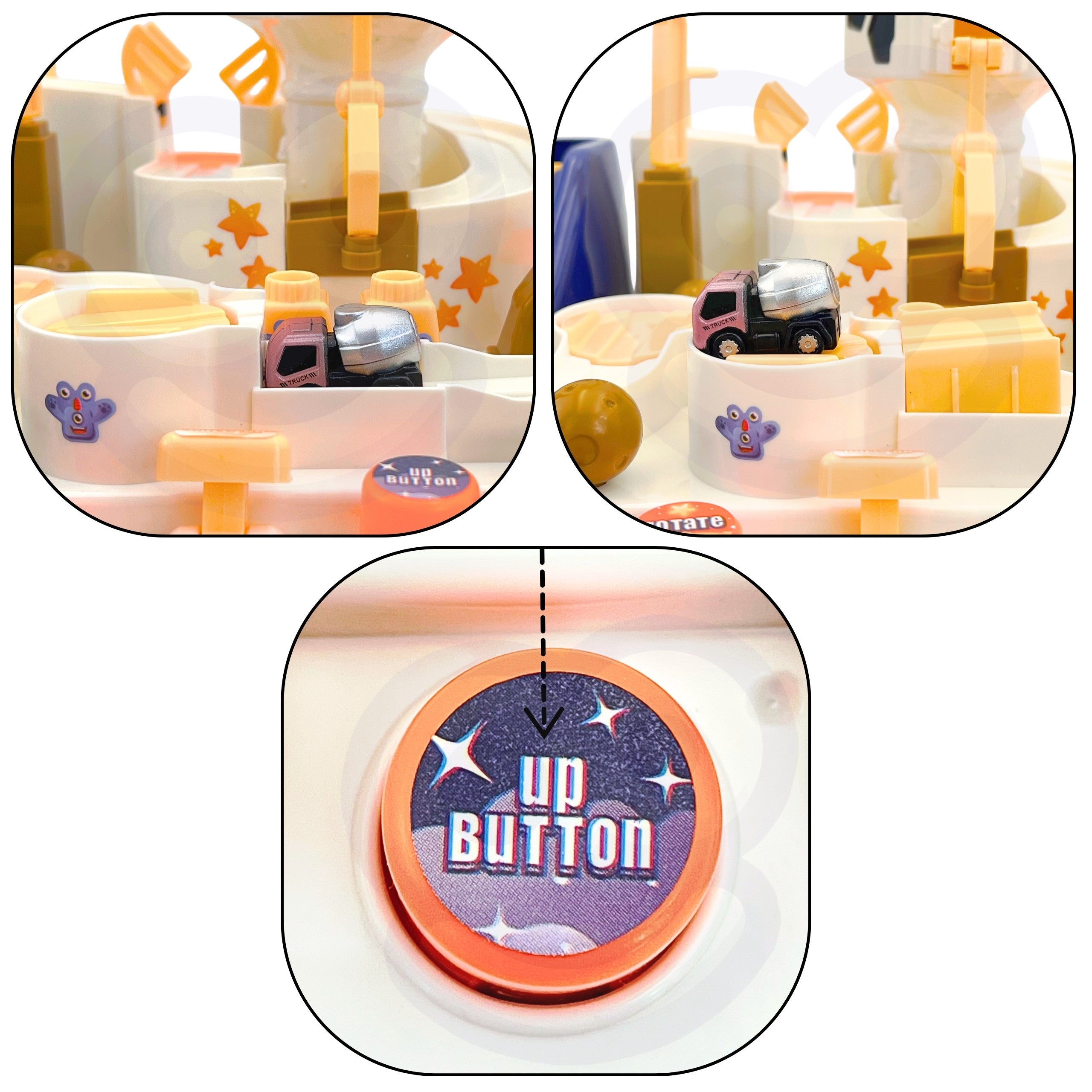 Woopie Interactive Car Obstacle Course Aventure spatiale de l'astronaute