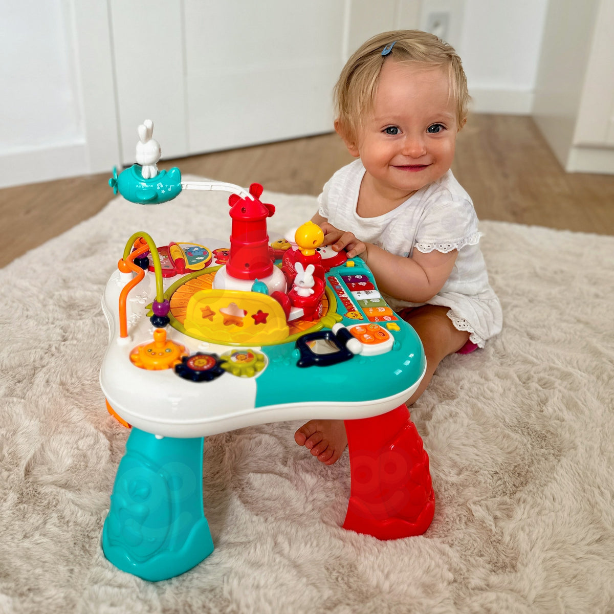Woopie Baby 2-in-1 Interactive Educational Table Piano Sounds