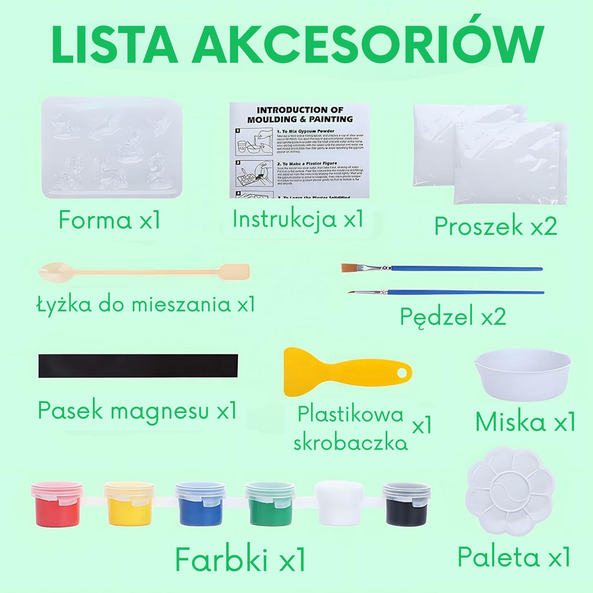Woopie Diy Paint Craft Kit – Gipsfiguren herstellen und bemalen – Tier-Kit