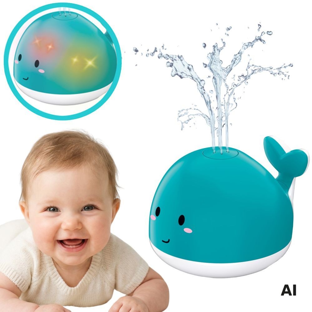 Jucărie de baie Woopie Whale Fountain - Albastru