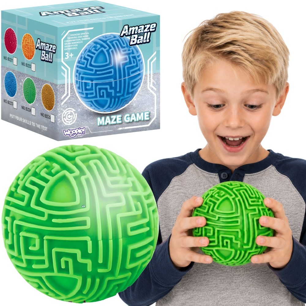 Jeu d'arcade labyrinthe à billes 3D Amaze Ball 10 cm