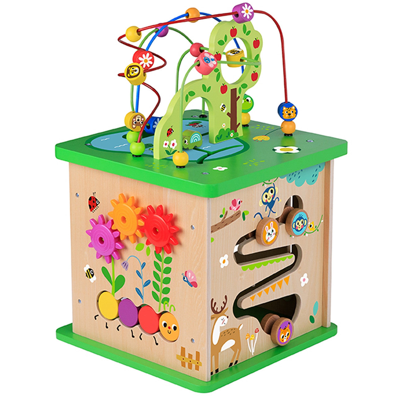 Tooky Toy Educational Cube Sorter Maze Intertwining Animals