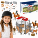 Woopie Set Stables Horse Pen Figures 18 Buc.