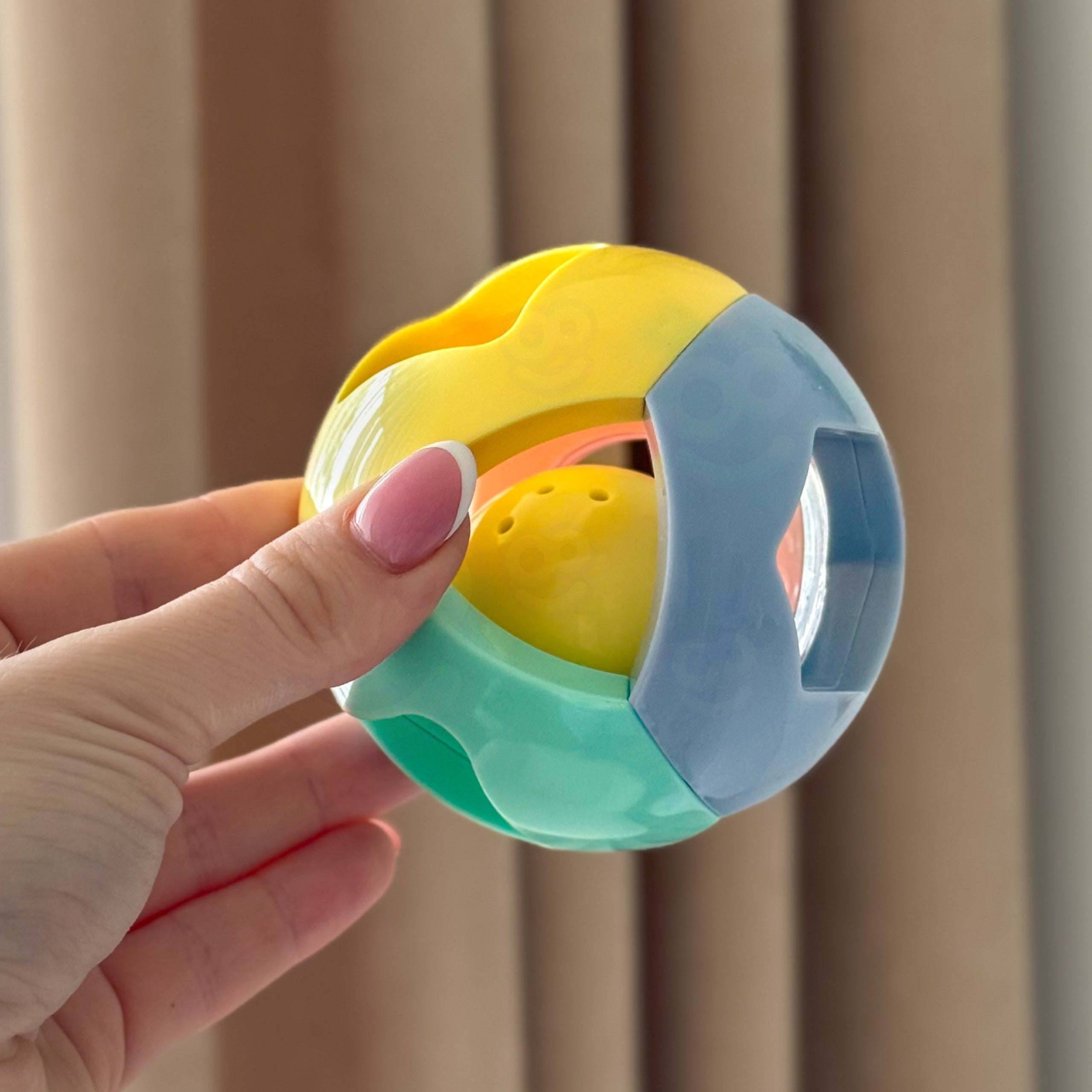 Woopie Baby Pastel Rattle Crawling Ball 0m+