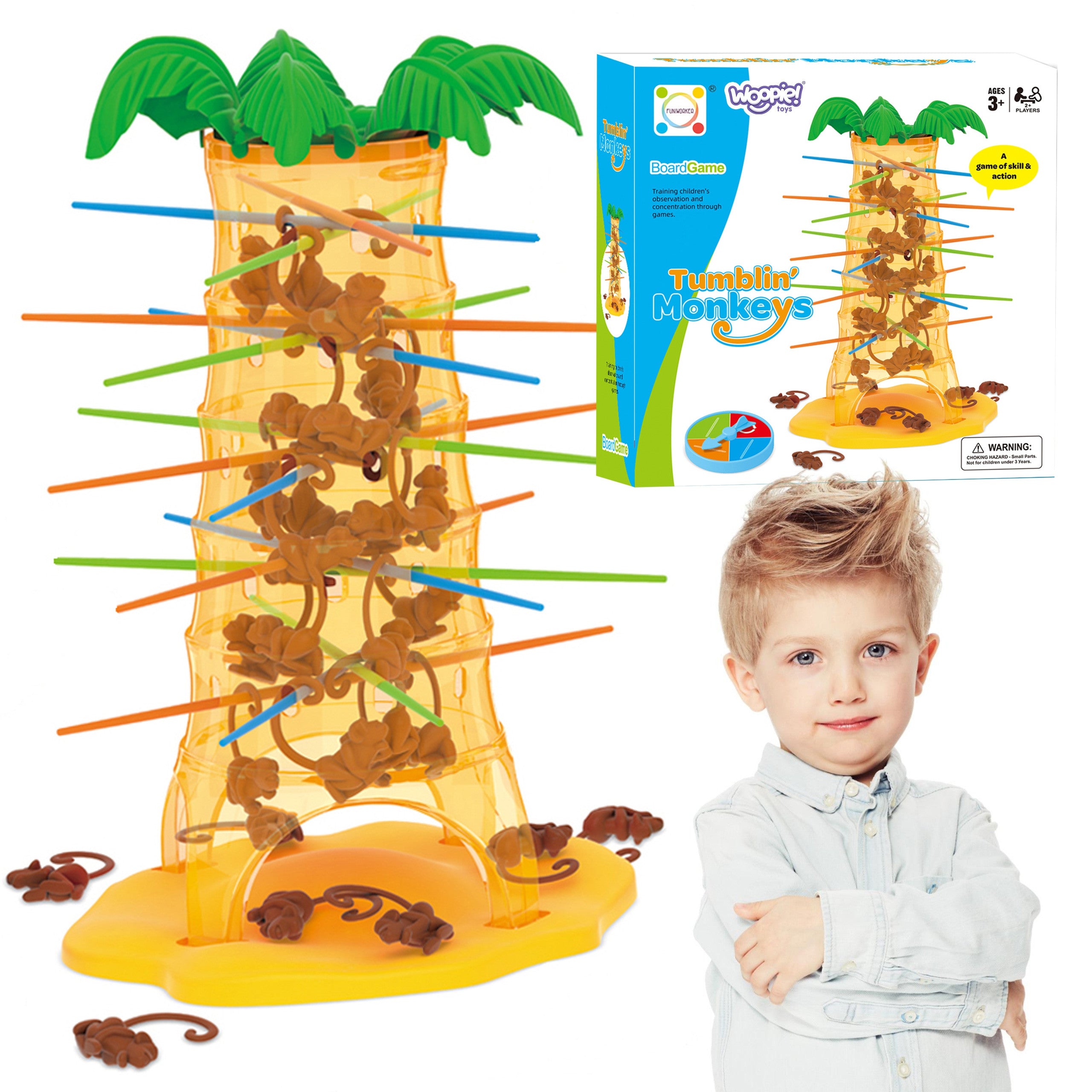 Аркадна игра Woopie Falling Monkeys 3+
