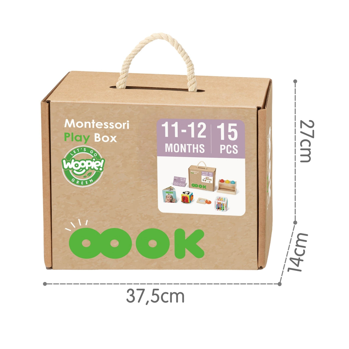 Woopie Green Box 5in1 Montessori Éducatif 11-12m Fsc