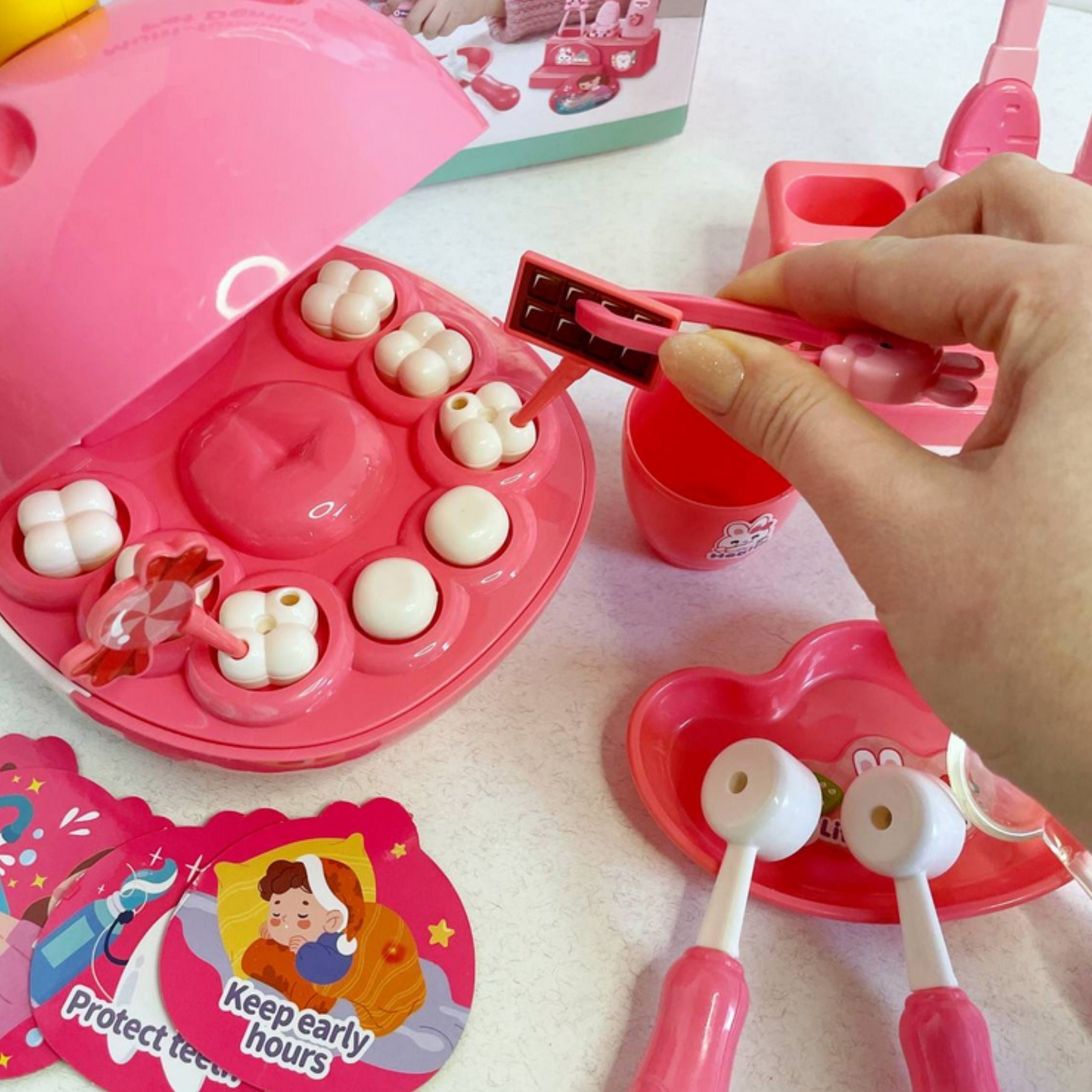 Woopie Little Dentist Set Unicorn Head Accessories