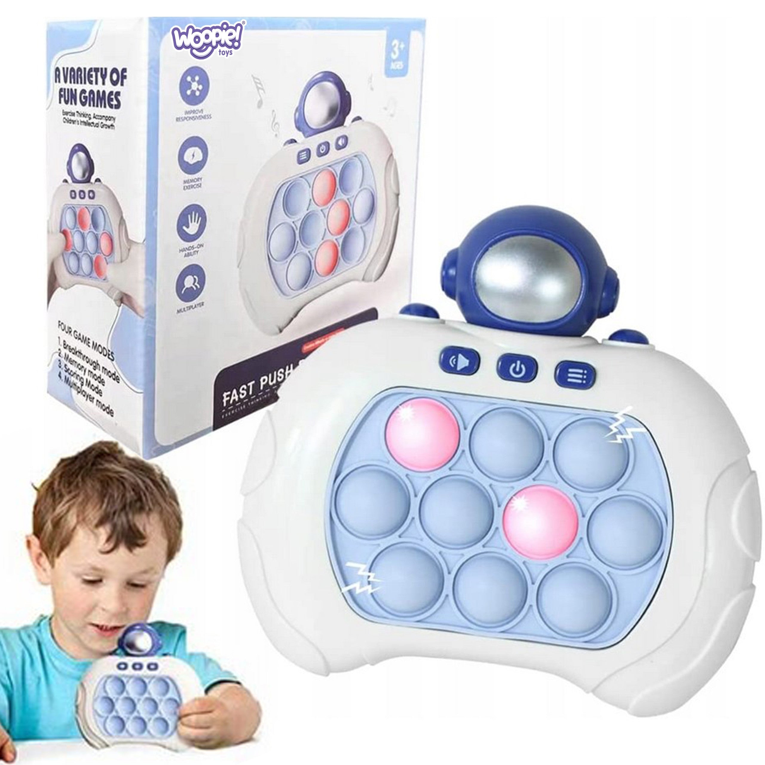 Игра Woopie Pop It Интерактивна антистрес аркадна астронавт