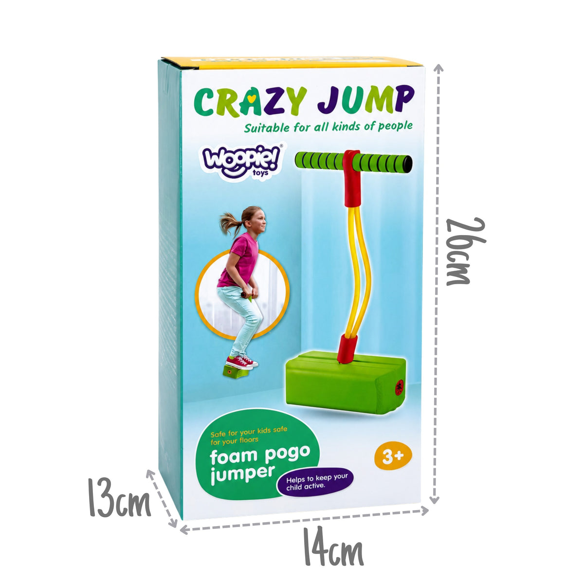 Woopie Foam Green Pogo Jumper pre deti na skákací tréning rovnováhy