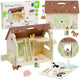 Classic World Wooden Farm House Vintage Figure Set 17 Pcs.