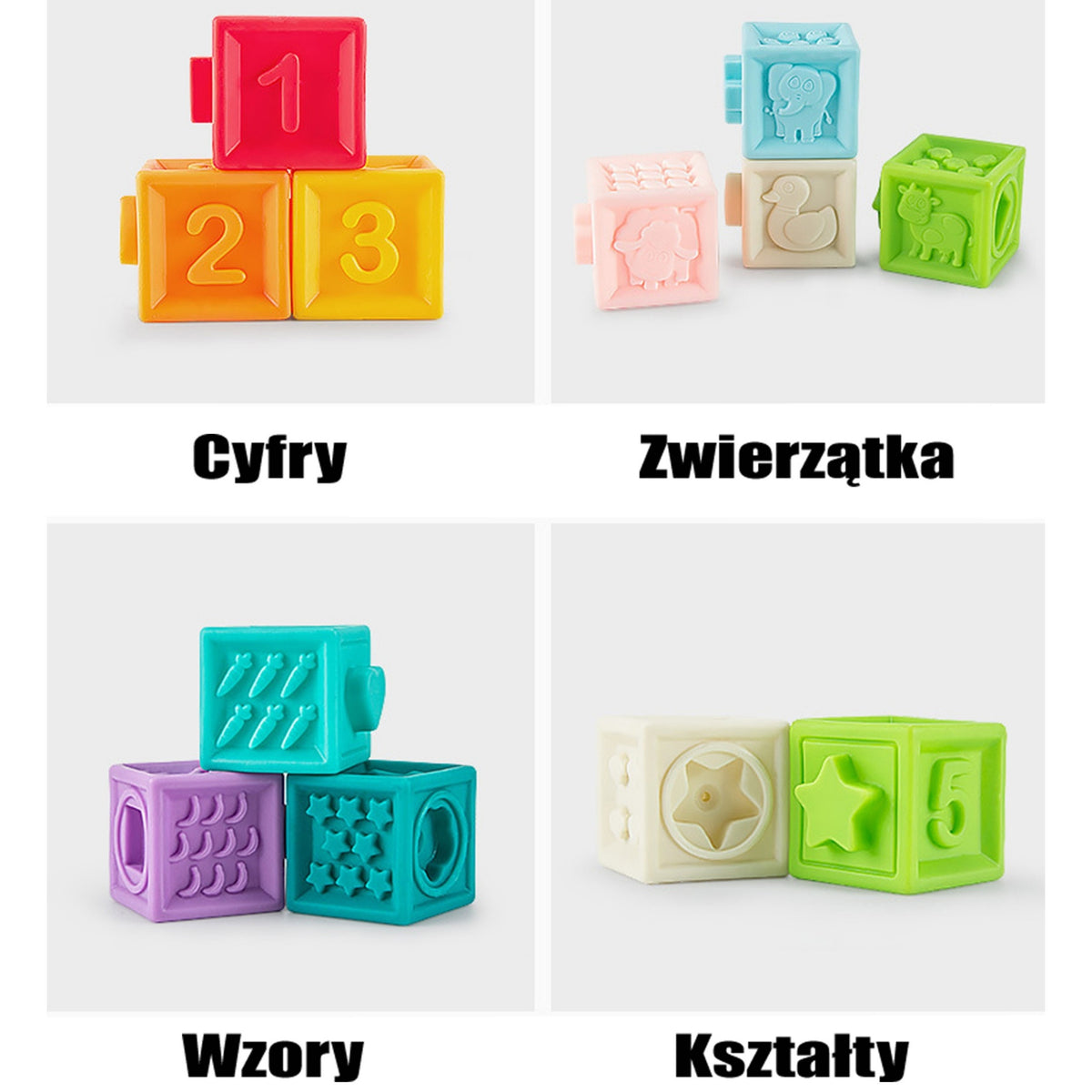 Woopie Baby Sensory Puzzles Squeeze Puzzle Sound Lernen, um zu zählen, 20 Teile.