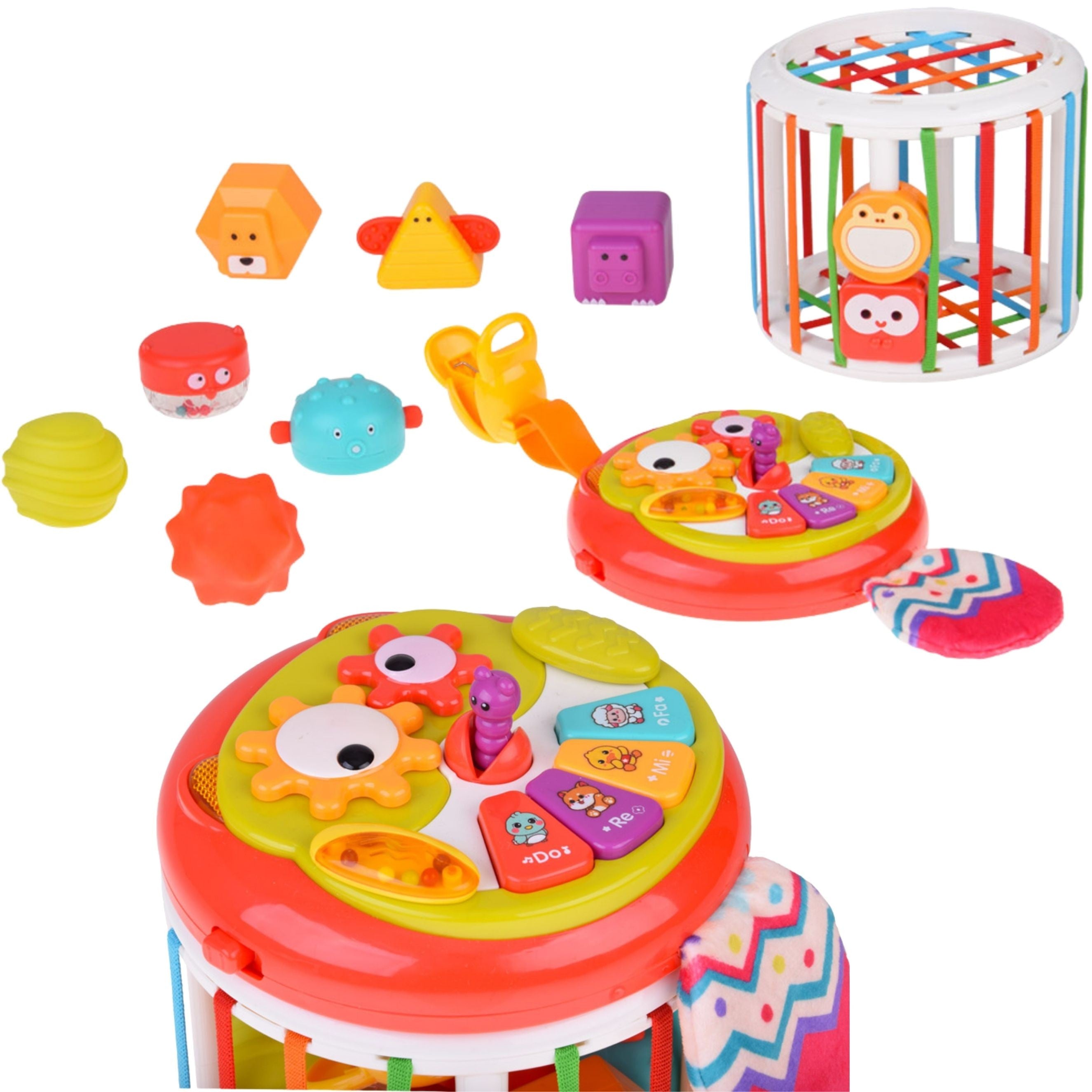 Interaktivní buben Woopie Baby Roller Sensory Cube