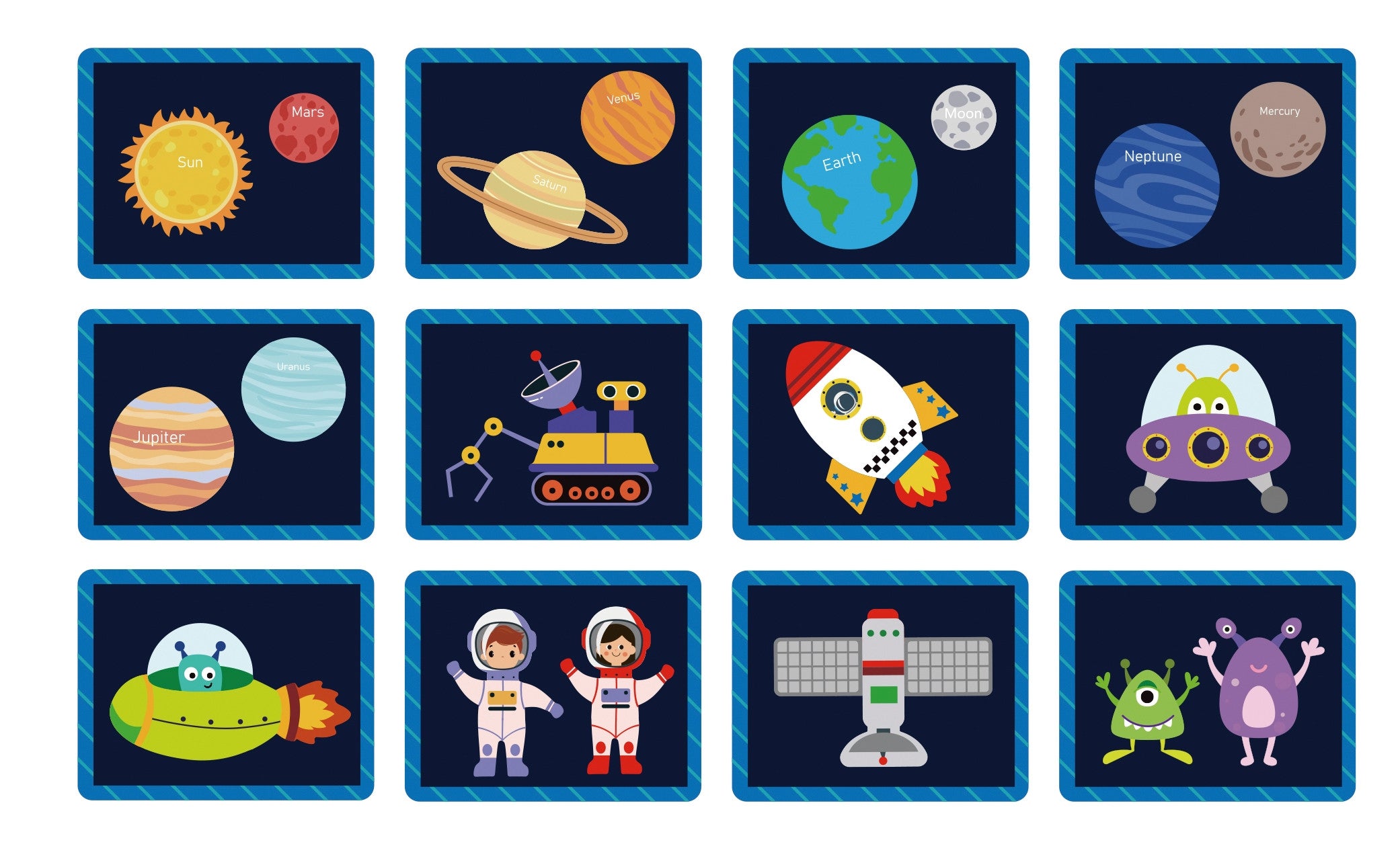 Tooky Toy Magnetické Puzzle Montessori Puzzle Vzdělávací box Cosmos 72 ks.