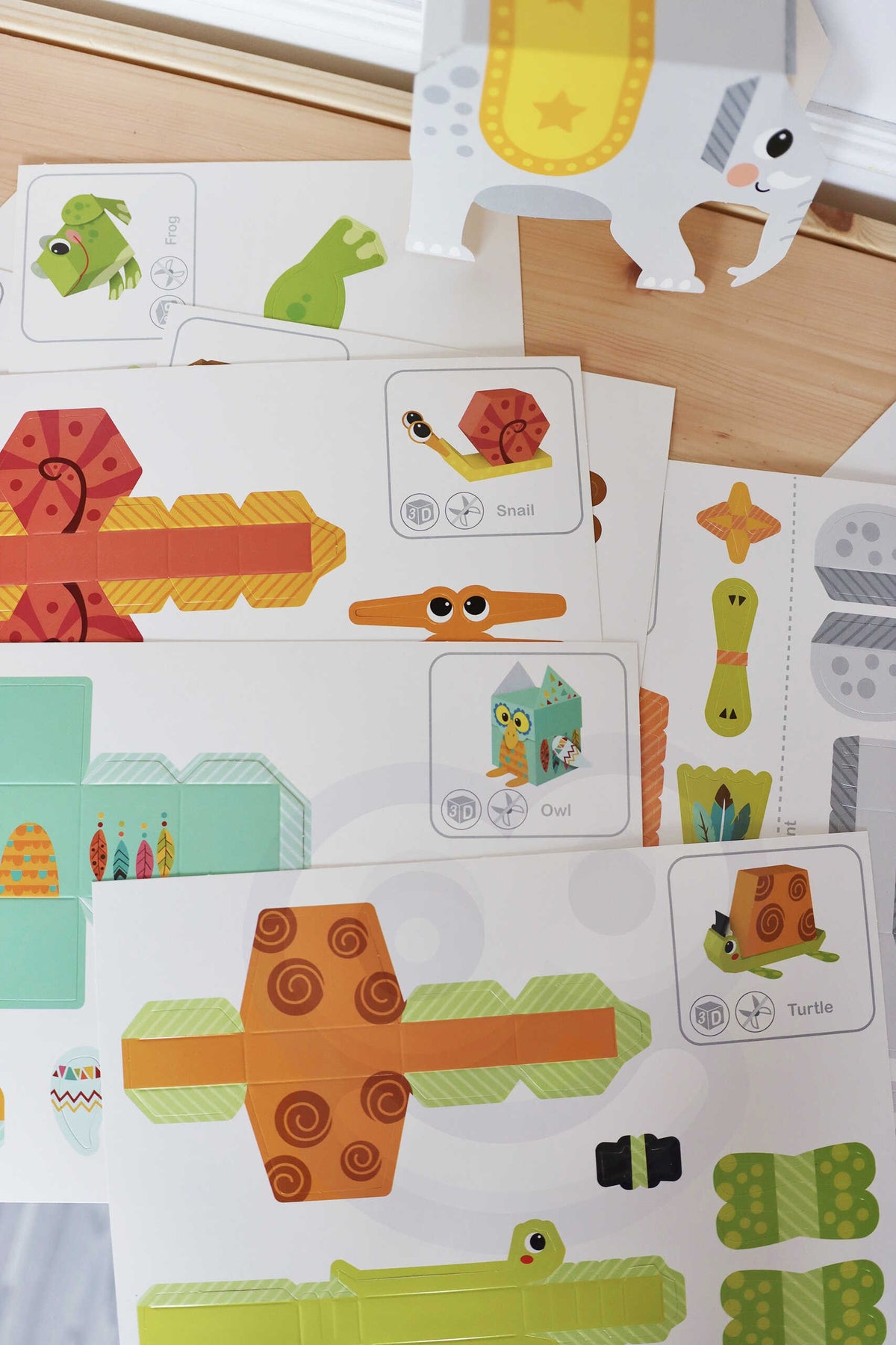 Woopie Art&fun gör-det-själv 3d Origami Creative Kit 10 djur