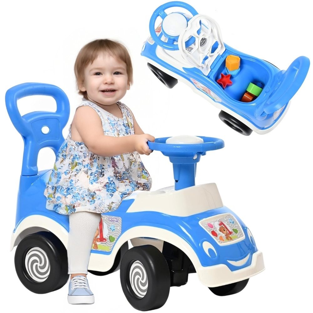 Woopie 4-в-1 Ride-on Sorter Pusher Walker + Horn Storage