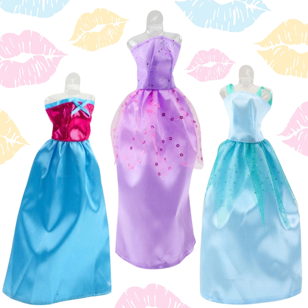 Woopie Royal Doll Fashion Set Dresses Shoes Jewelry Accessories