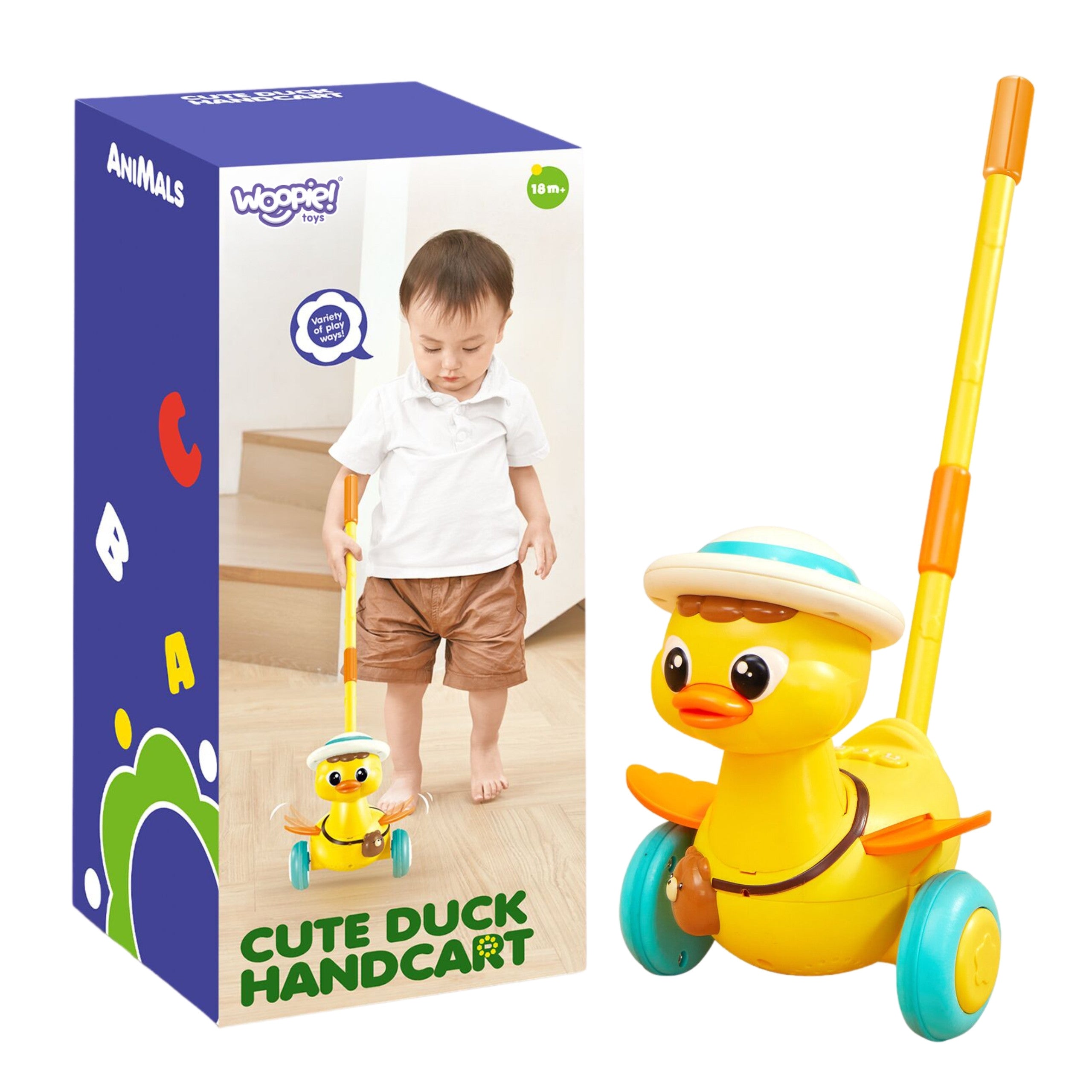 Woopie Ducky Stick Pusher ljud- och ljuseffekter