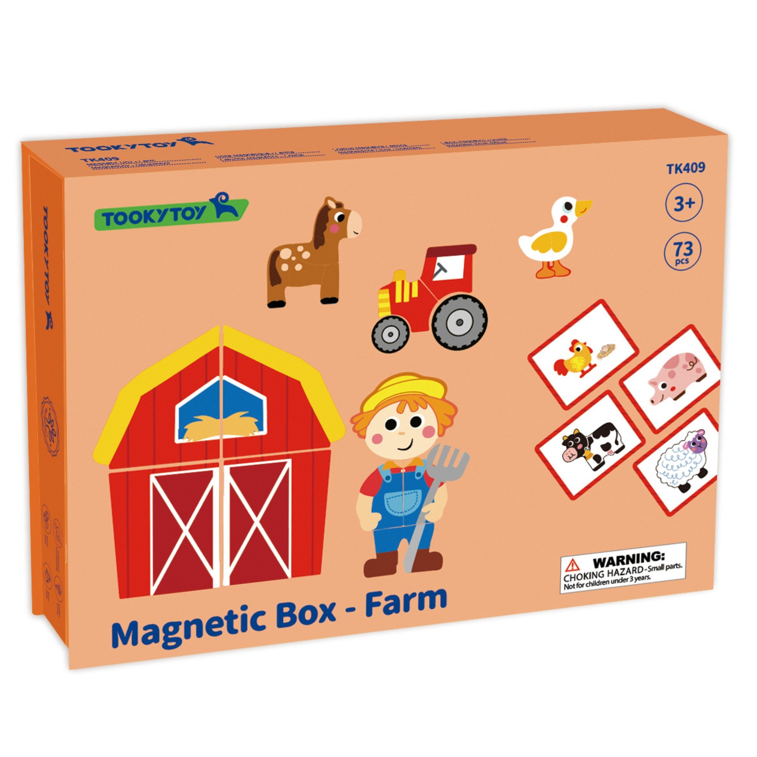 Tooky Toy Magnetické Puzzle Farm Puzzle