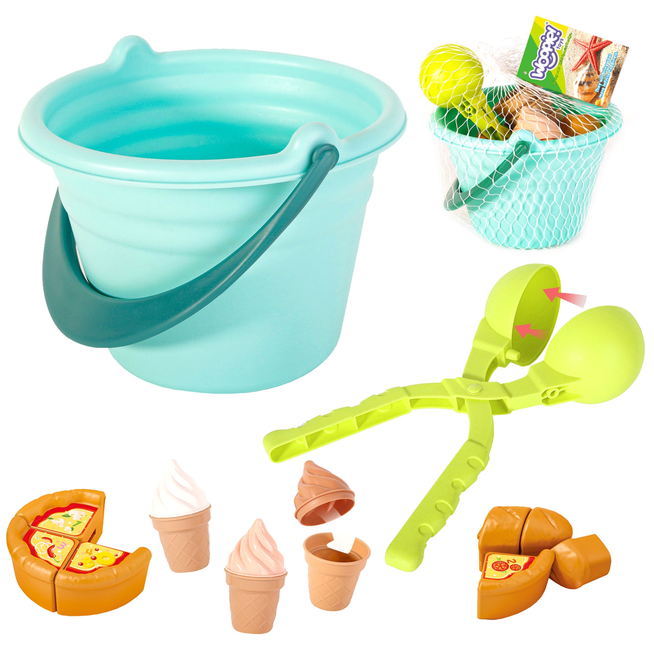 Woopie Sand Set Fun Ice Cream 2-in-1 Ice Cream Factory Śnieżek 15 Pcs.