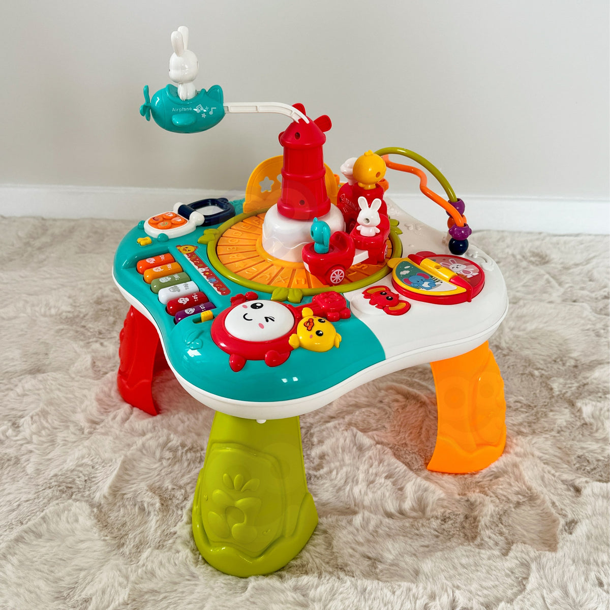 Woopie Baby 2-in-1 Interactive Educational Table Piano Sounds