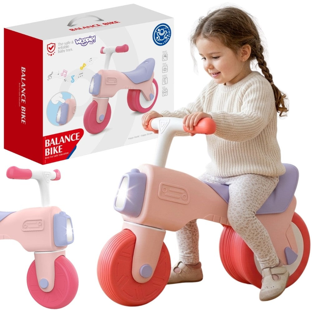 Woopie Balance Bike Ride-on Sound 18m+ Pink