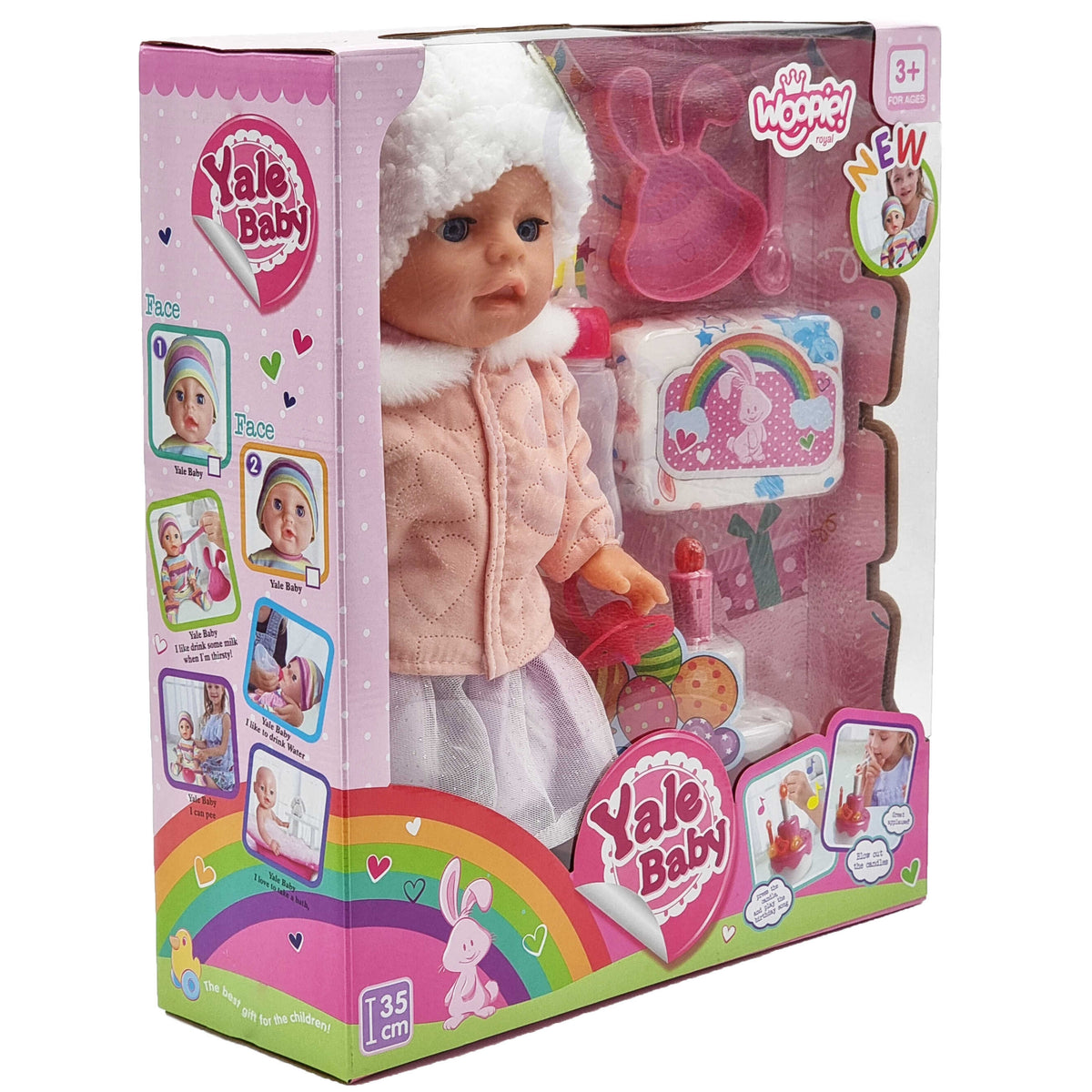 Woopie Royal interaktív baba Little Sophie születésnapja 35 cm + Acc.