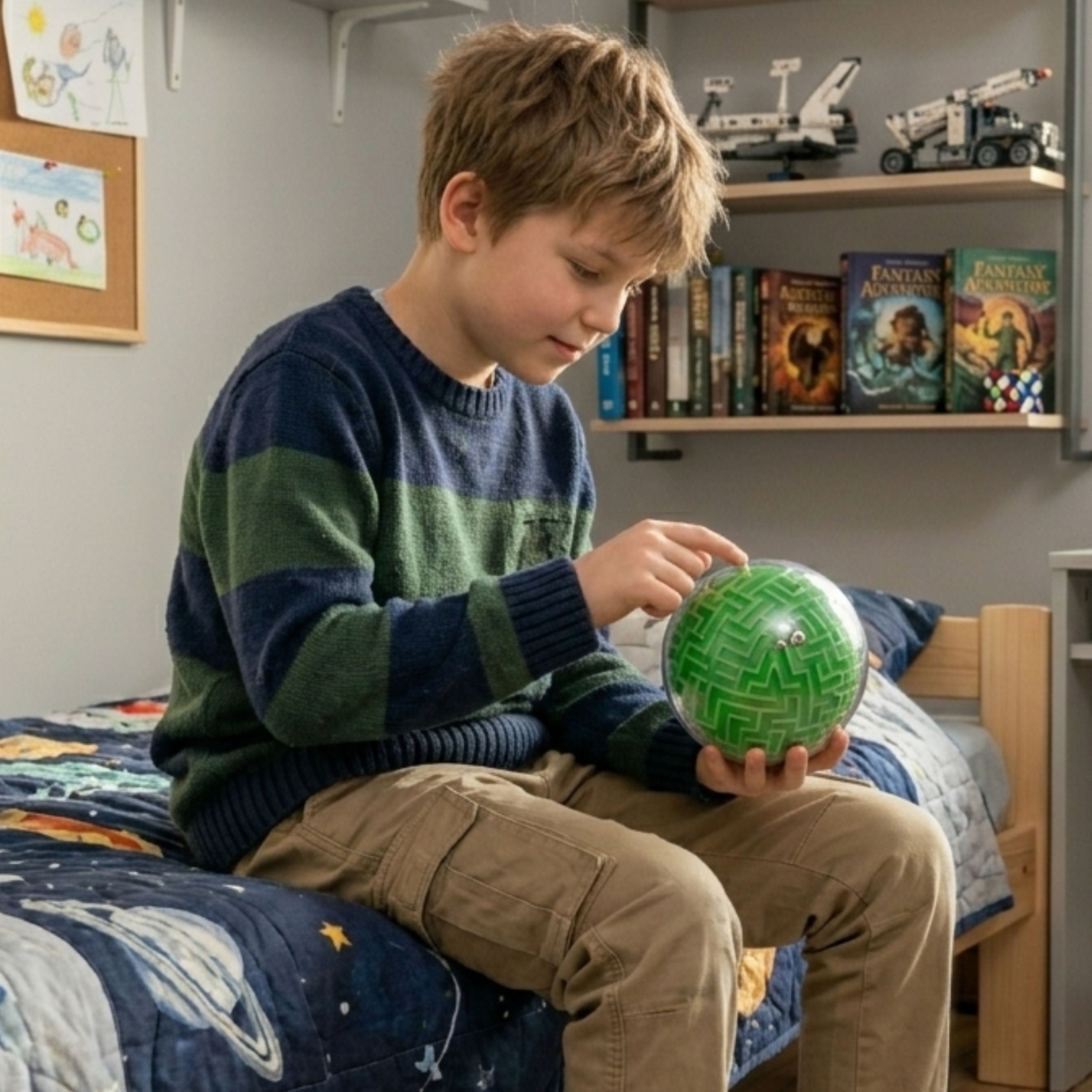Jeu d'arcade labyrinthe à billes 3D Amaze Ball 10 cm