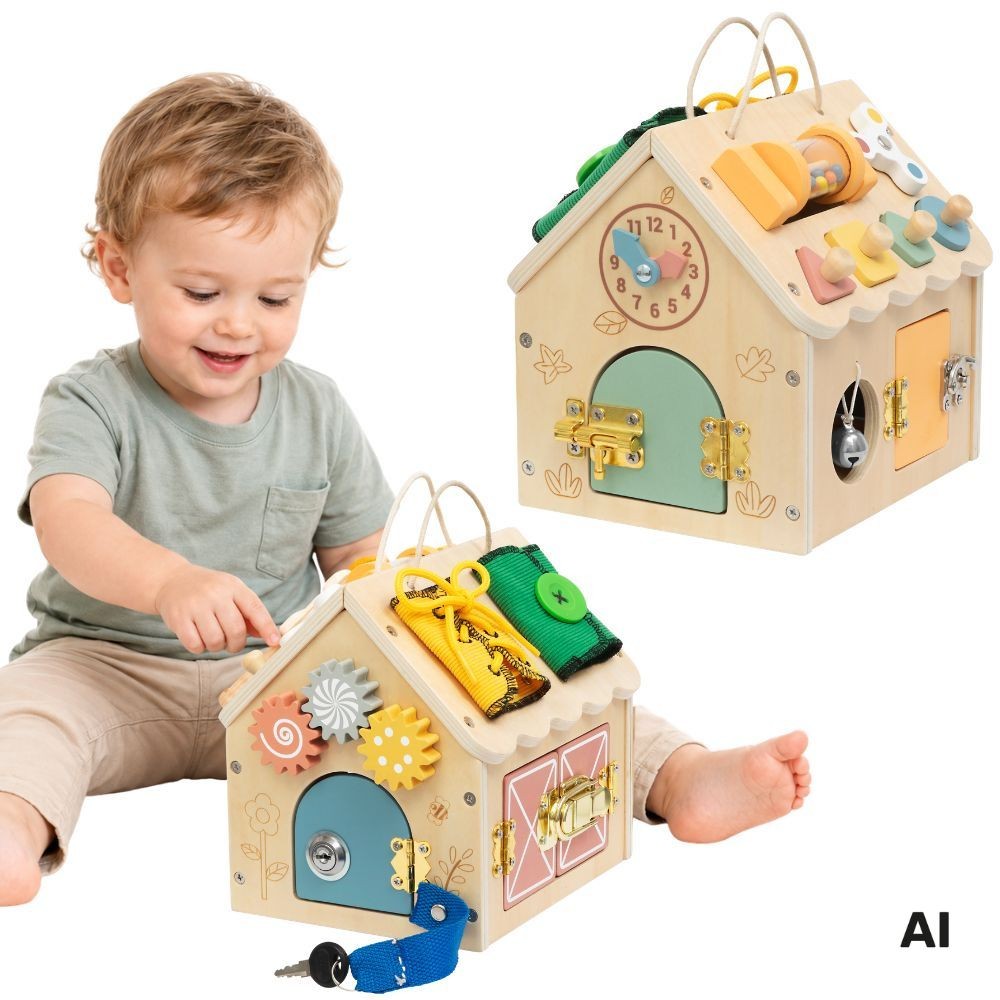 Casa di manipolazione in legno Tooky Toy