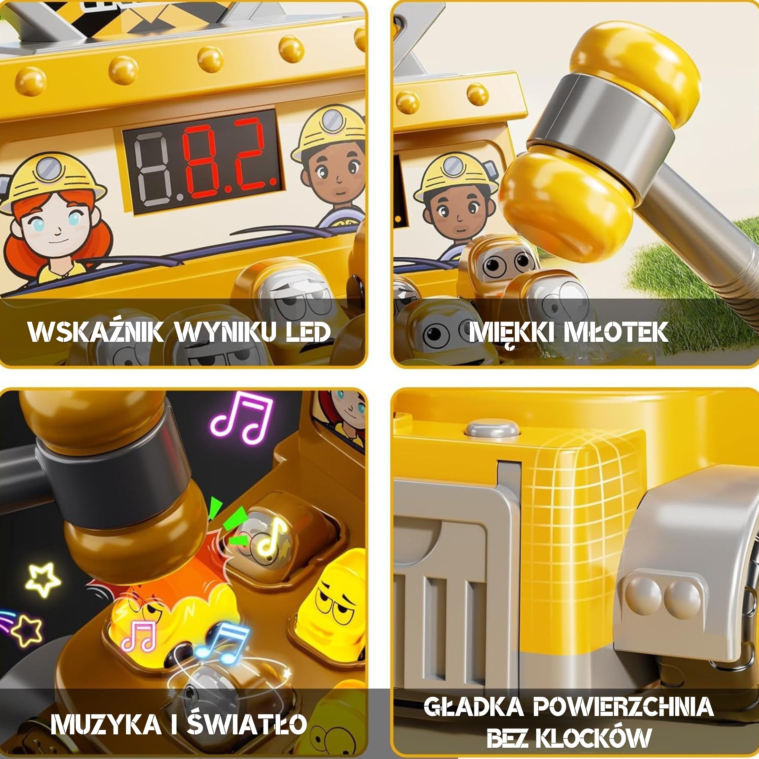 Woopie Hammering Skill Game Chantier de construction avec accessoires