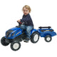 Педал трактор Falk New Holland с ремарке и отварящ се капак 2-5 години