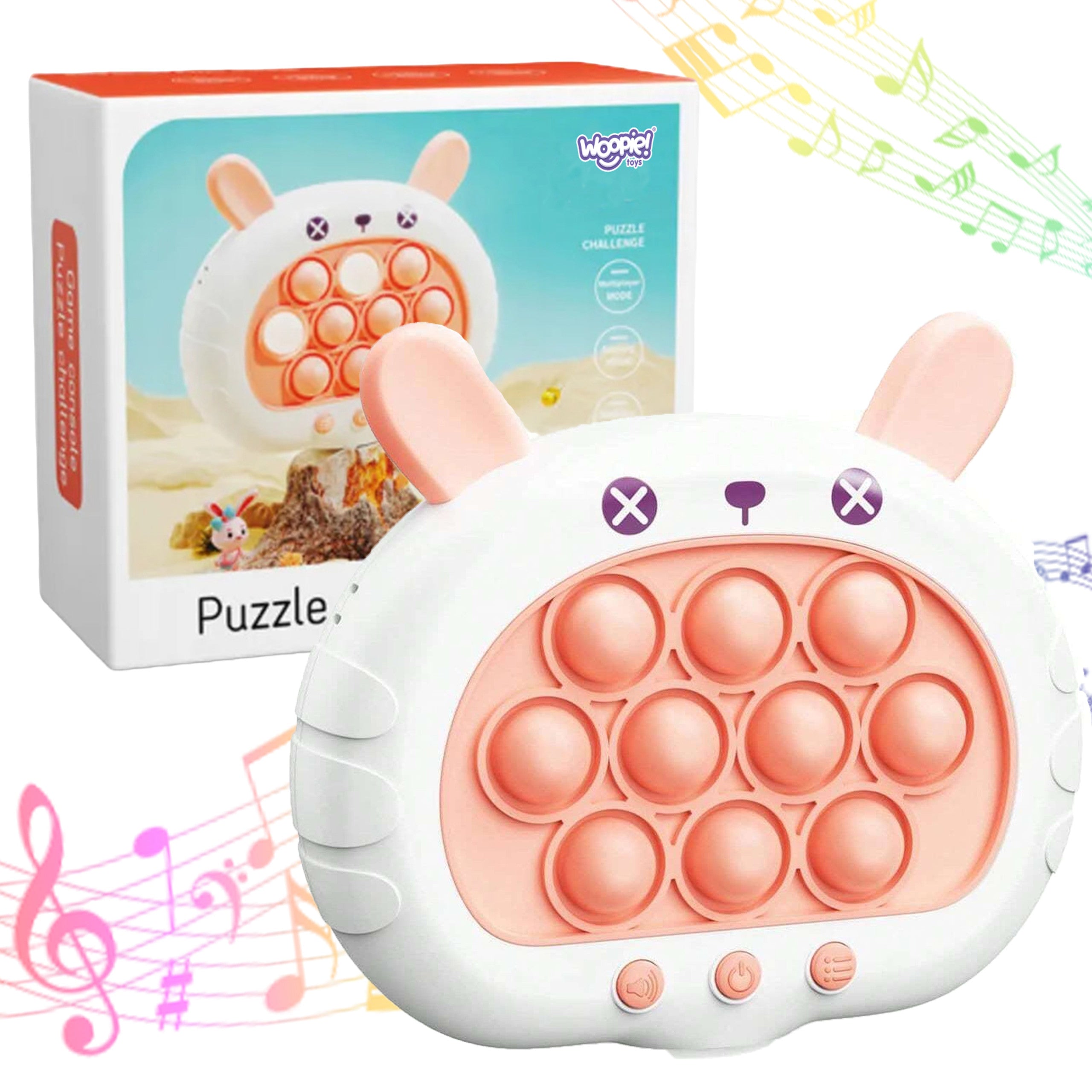 Woopie Pop It Electric антистрес аркадна игра със зайче