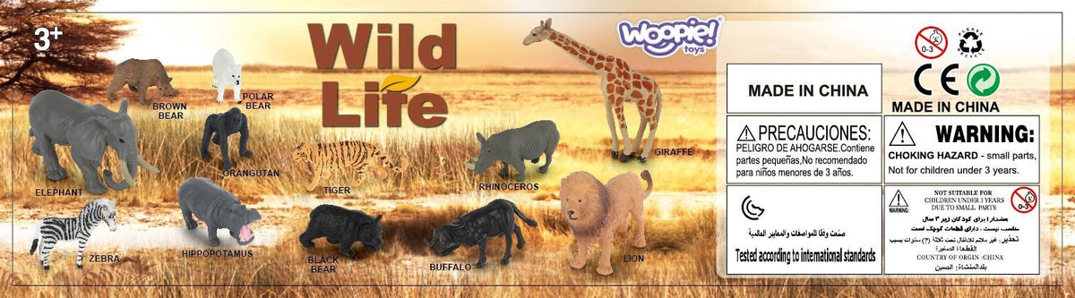 Sada figurek Woopie Wild Animals 16 ks.
