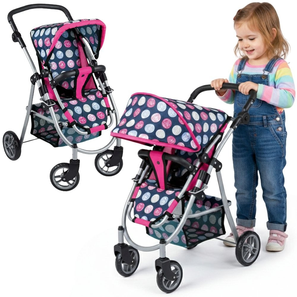 Woopie Royal poppenwagen met verstelbare zitting en 4 wielen