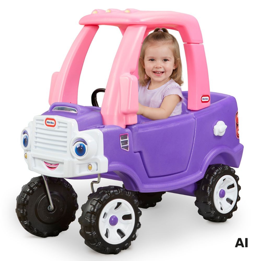 Little Tikes Veicolo fuoristrada rosa e viola per bambini