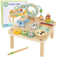 Woopie Green Wooden Educational Table Musical Sensory Maze 5 In 1