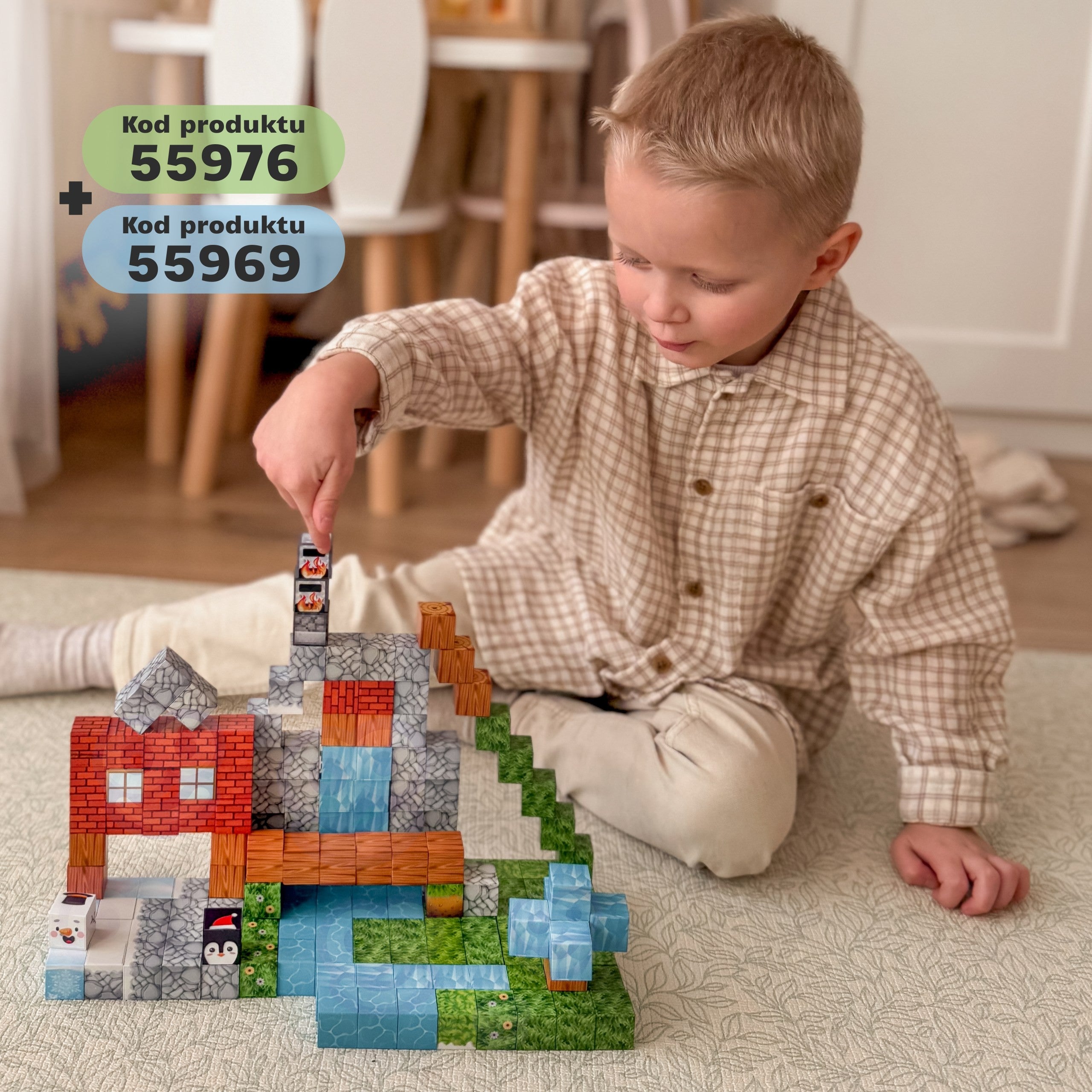 Woopie magnetische constructieblokken Winterwereld van blokken